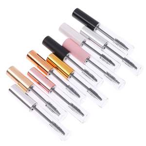 10ML Empty Plastic <b>Mascara</b> Tubes Multi-Color Electroplated Lid Cosmetic Packaging - Product Image 2