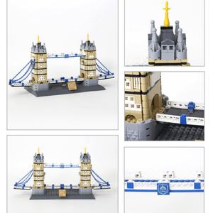 Blocs de construction de la Tower Bridge de Londres, modèle architectural détaillé, jouet éducatif pour enfants et collectionneurs, vente en gros - Product Image 3