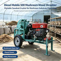 Hoog-efficiënte 500 Mobiele Houtfreesmachine 18,5KW 1,5T/H Motor & Tandwiel 380V 1 Jaar Garantie voor Lange Houtstrips