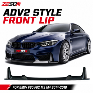 Alerón Delantero Estilo AD V2 de Fibra de Carbono Real para <span class=keywords><strong>BMW</strong></span> <span class=keywords><strong>M3</strong></span> F80 M4 F82 F83 <span class=keywords><strong>Competition</strong></span> 2014-2018 - Product Image 1
