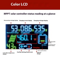 Contrôleur de charge solaire MPPT pour véhicules électriques 600W/1200W avec écran LCD à courant nominal 48V60V72V 30A
