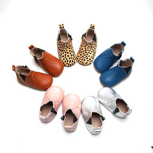 Babyhappy Chine Fournisseur Skidproof Chaussures Mix Tailles Populaire Semelles Souples Fantaisie En Cuir Bébé Bottes - Product Image 4