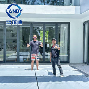 Couverture de <span class=keywords><strong>Piscine</strong></span> PVC à Barres Étanche Anti-UV, Sécurité Hivernale <span class=keywords><strong>pour</strong></span> Piscines - Product Image 2