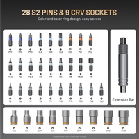 Juego de Destornilladores de Precisión 40 en 1, Kit de Herramientas de Reparación Profesional con Cabeza Plana y Múltiples Puntas para Electrónica, Teléfonos y Computadoras