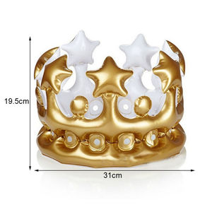 Corona Gonfiabile Dorata e Rosa per Feste, Corona da Regina per <span class=keywords><strong>Compleanno</strong></span>, Vendita all'Ingrosso - Product Image 2