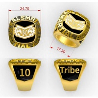 Bagues de championnat pour équipes de jeunes, design original, style hip-hop, en alliage de zinc plaqué or, bijoux pour cadeaux d'anniversaire, vente en gros
