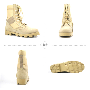 Bottes de sécurité couleur <span class=keywords><strong>sable</strong></span> désertique avec embout en acier, bottes de travail commando couleur <span class=keywords><strong>sable</strong></span>, soutien de la cheville haute pour opérations en milieu aride - Product Image 2