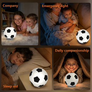 EGH 2026 Lámpara Táctil de Silicona con Forma de Balón de Fútbol 3 en 1, Luz Nocturna para Bebés y Niños, Gran Venta - Product Image 3