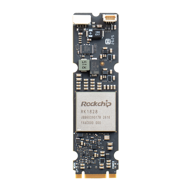 Techvision RK1828 AI Accelerator Card 20 TOPS M.2 2280 NPU Module Compatible with All SMARC SOMs & Carrier Boards Edge Computing