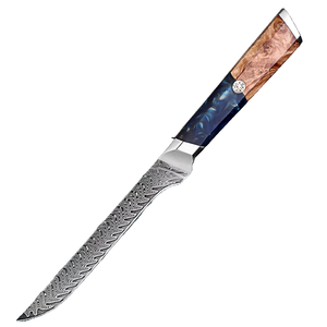 Couteau à désosser en acier Damas 67 couches Razor Sharp Mutton boeuf <span class=keywords><strong>jambon</strong></span> couteau à fendre ménage fruits couteau à éplucher manche ergonomique - Product Image 1