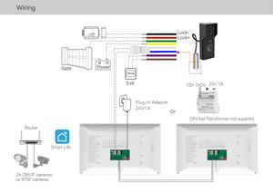 2025 Golden Tuya sicurezza Smart <span class=keywords><strong>Home</strong></span> sistema di interfono per Villa che lavora con POE interruttore porta uscita e <span class=keywords><strong>Gate</strong></span> doppio controllo - Product Image 4