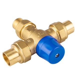 วาล์วผสมอุณหภูมิแบบเทอร์โมสตัท Myloni Brass ขนาด 26 มม. ป้องกันน้ำร้อนลวก ควบคุมน้ำร้อนน้ำเย็น - Product Image 3