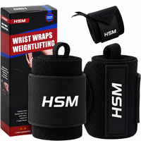 HSM Entraînements professionnels : Bandes de poignet personnalisées en néoprène, sangles de gym antidérapantes et réglables pour la musculation et la gymnastique