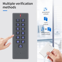 Clavier de contrôle d'accès sans fil à code roulant, récepteur de lecteur de carte de contrôle d'accès réseau Wiegand 433MHz, fonction sonnette