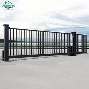Porte coulissante automatique sans rail en alliage d'aluminium, porte translative suspendue en porte-à-faux pour villa, jardin, entrepôt, usine - Product Image 4