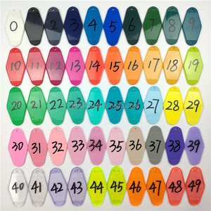 Tùy Chỉnh Kim Cương Thiết Kế Logo In Khuyến Mại Motel Nhựa ABS Acrylic Hành Lý Khách Sạn Motel Thẻ Chìa Khóa Móc Khóa Trống - Product Image 4