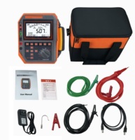 Testeur de résistance d'isolement 2500V, indice de polarisation, rapport d'absorption, tension AC/DC, température, décharge automatique, 5 niveaux de tension