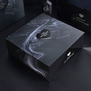 Caja de Regalo Cuadrada/Rectangular de Cartón con Laminado Mate y Logotipo Personalizable de Alta Gama para Cumpleaños y Día de San Valentín - Product Image 3