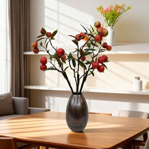 Bouquet de fleurs artificielles en plastique effet naturel, feuilles de <span class=keywords><strong>litchi</strong></span>, branche d'<span class=keywords><strong>arbre</strong></span>, pour mariage, maison, remise de diplôme, Noë<span class=keywords><strong>l</strong></span>, Nouvel An - Product Image 1