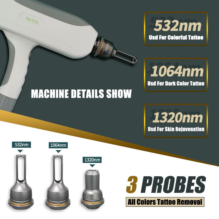 q switched nd yag laser Tattoo removal handle