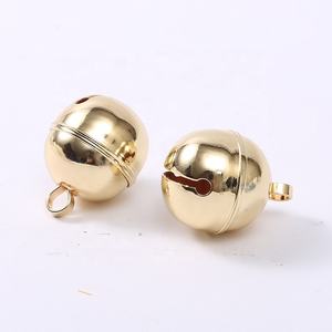 Оптовая продажа, латунный золотой колокольчик для рождественских украшений, праздничный металлический Латунный Колокольчик - Product Image 3