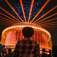 Espectáculo de Luces Dinámicas Arquitectónicas para Exteriores, Solución de Iluminación Personalizada para Edificios, Plazas y Atracciones Turísticas