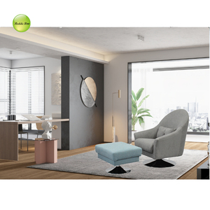 Sillón de salón con acento moderno grande para sala de estar con silla de acento cómoda otomana, sillón <span class=keywords><strong>ancho</strong></span> de terciopelo de lujo - Product Image 3