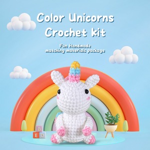 Kit de démarrage au crochet <span class=keywords><strong>Licorne</strong></span>, fournitures de bricolage pour le tissage manuel avec guide vocal en anglais par une personne réelle - Product Image 3