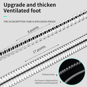 Tuyau de <span class=keywords><strong>douche</strong></span> flexible antidéflagrant avec connexion universelle pour la distribution de tuyau d'eau de chauffe-eau de <span class=keywords><strong>douche</strong></span> - Product Image 2