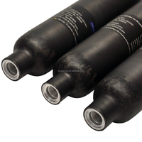 Bouteille d'air en fibre de carbone 0,7L 4500psi 300bar, mini-cylindre composite haute pression pour fusil à air comprimé PCP, paintball, chasse, certifié CE