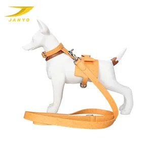中国メーカー卸売デザイナー犬用ハーネスセットハロウィンプリントカスタム犬用ハーネスマッチングリーシュカラープープバッグ付き