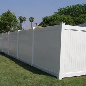 6X8 قدم الأبيض الفينيل الخصوصية سياج لحديقة سياج من الفينيل الخصوصية سياج