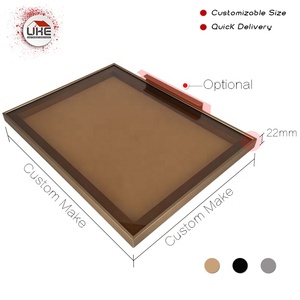 Aluminium Extrusie Glazen Frame Deurprofielen Voor Kastdeuren Garderobedeuren Aluminium Keukenkastprofiel - Product Image 4