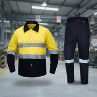 Vêtements de Travail Industriels Sur Mesure FEO Réfléchissants Haute Visibilité: Ensemble Veste et Pantalon, Tenue de Protection