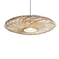 Lustre en osier créatif