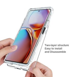 Coque de téléphone pour Motorola <span class=keywords><strong>Moto</strong></span> Edge Plus <span class=keywords><strong>2023</strong></span> personnalisée mode écologique Transparent Anti-chute antichoc TPU + PC coques de téléphone - Product Image 5