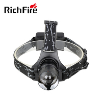 RichFire Lampe frontale LED haute puissance super brillante Lampe torche de nuit extérieure à piles pour le camping, la randonnée et les urgences