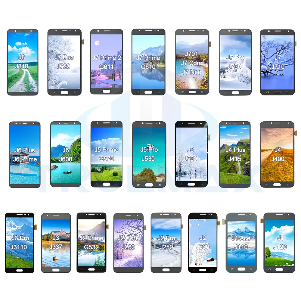 TEMX Layar Pantalla untuk Samsung Galaxy J7 Pro J720 C7 Pro Z Lipat 2 Flip 3 Zfold3 Penggantian Layar Asli LCD Ponsel