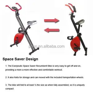 Bicicleta ergométrica dobrável portátil para uso doméstico xbike barata de fabricação profissional para venda