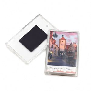 Cadre photo magnétique pour réfrigérateur en acrylique transparent sur mesure, taille 5 x 7, épaisseur 3 mm - Product Image 1
