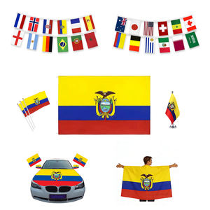 Bandera de Fútbol de Gahumi 2026 para Canadá, México, Estados Unidos, Ecuador, Precio de Fábrica, Bandera Personalizada de 3x5 pies, Bandera Sublimada con Logotipo en Blanco - Product Image 6