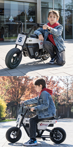 <span class=keywords><strong>Moto</strong></span> électrique pour enfants 24V de haute qualité, unisexe, avec 2 roues auxiliaires, moyeu de roue en nylon, moteur - Système de freinage - Product Image 4