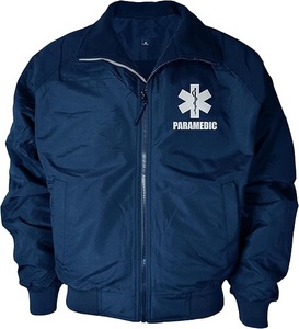 Bomber antivento pesante con Logo riflettente EMT giacca paramedica medica di emergenza con fodera in pile - Product Image 1