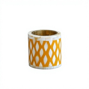FAIZA CRAFT Handmade Bone Inlay Bakhoor <b>Burner</b> Box Tray Set <b>Electric</b> Wood Mubakhar Set for Gifts Includes Candle Holder - Product Image 1