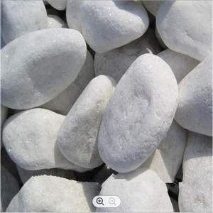 Pebble Landscaping Snow White Pebble Gravel Driveway Decoration <b>Paving</b> Outdoor Tumbled Round Pebble <b>Stone</b> - Product Image 3