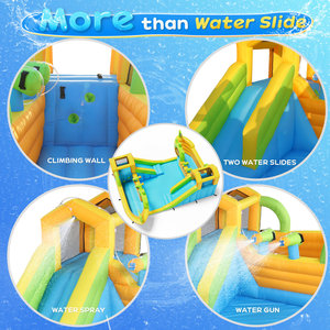 Château gonflable sur le thème du <span class=keywords><strong>bateau</strong></span> <span class=keywords><strong>pirate</strong></span> avec toboggans doubles, qualité commerciale, pour jeux aquatiques pour enfants - Product Image 6