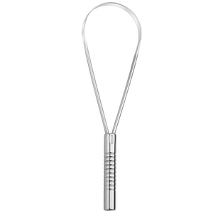 कस्टम लोगो स्टेनलेस जीभ स्क्रैपर साफ-सफाई के लिए वयस्कों के बच्चों के लिए खराब सांस उपचार - Product Image 5