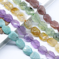 Perles en cristal naturel de haute qualité, pierres précieuses, à facettes, 1 pièce, bijoux DIY