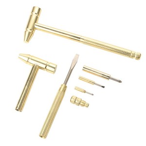 Tournevis multifonctionnel en cuivre avec marteau, mini-outil portable pour réparation et travaux manuels - Product Image 1