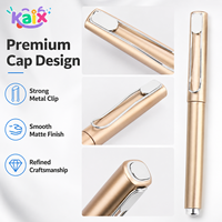 Stylo métallique rétractable finition mate personnalisé KAIX pour cadeaux d'entreprise avec livraison rapide en gros et faible MOQ
